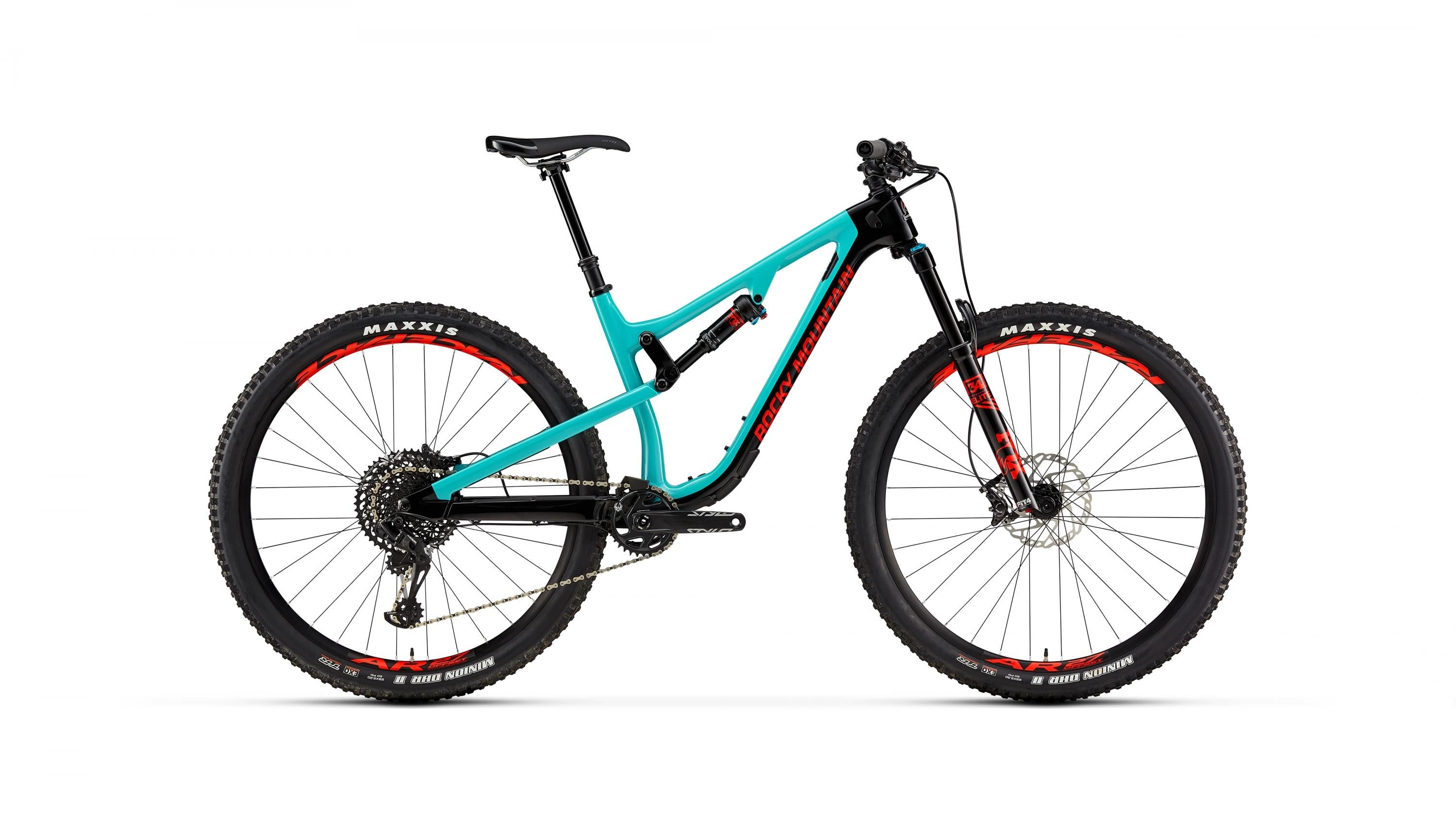 Instinct Carbon 50 2019: Le vélo de rêve noir et bleu, prêt pour l'aventure en taille Large.